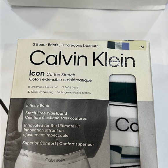 Calvin Klein refined microfiber stretch boxer brief ,soft breathable 3 pack new - Picture 2 of 7